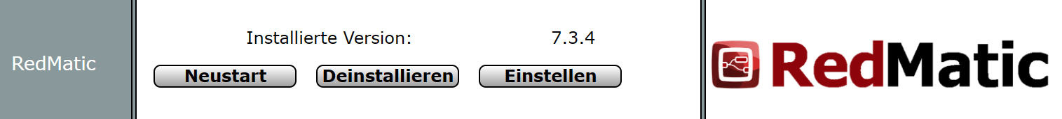 RedMatic 7.3.4 installiert